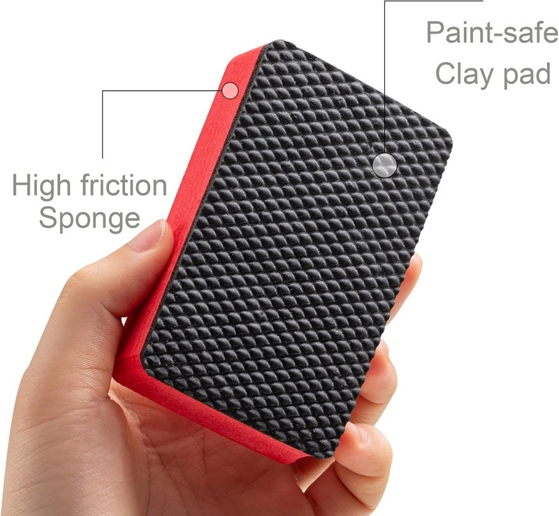 JIANFA 8PCS Clay Bar Sponge, Fine Grade Auto Detailing,Magic Car Pad Block Cleaning, Wax Polish Pad Tool, Kitchen Cleaning Sponge Home Cleaner, Reusable and Washable - Image 5
