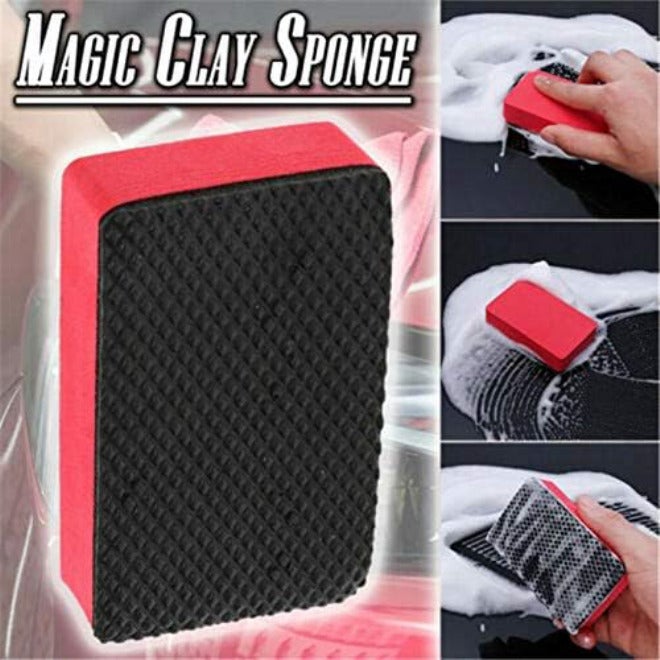 JIANFA 8PCS Clay Bar Sponge, Fine Grade Auto Detailing,Magic Car Pad Block Cleaning, Wax Polish Pad Tool, Kitchen Cleaning Sponge Home Cleaner, Reusable and Washable - Image 3