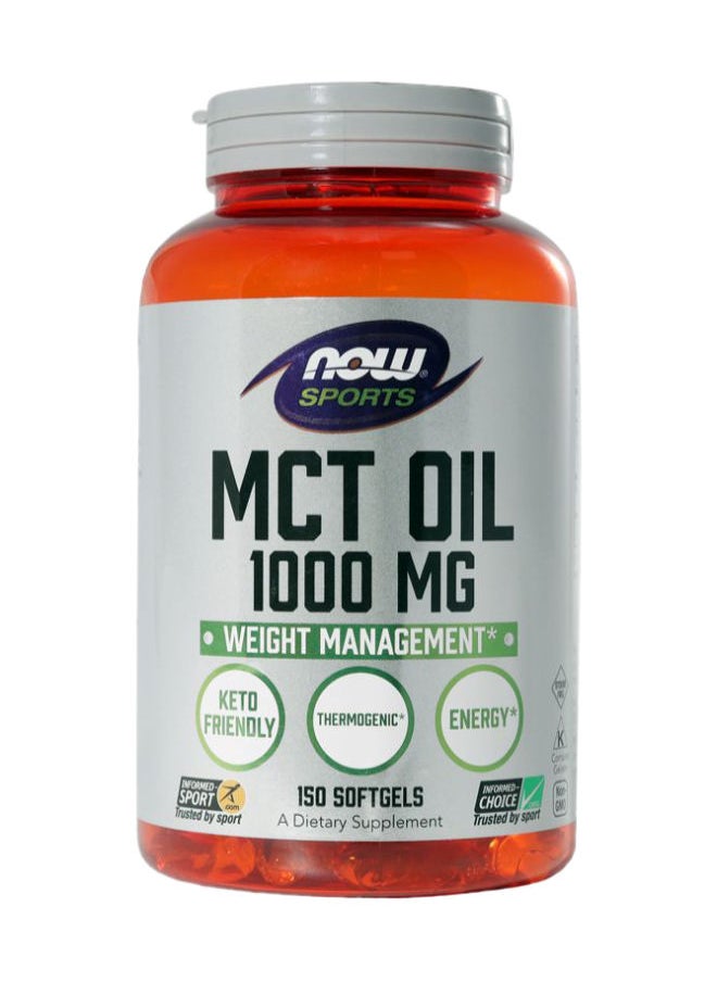 MCT Oil 1000 mg Softgels 150's