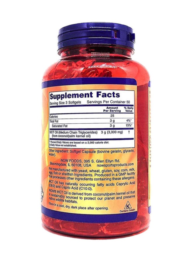 MCT Oil 1000 mg Softgels 150's