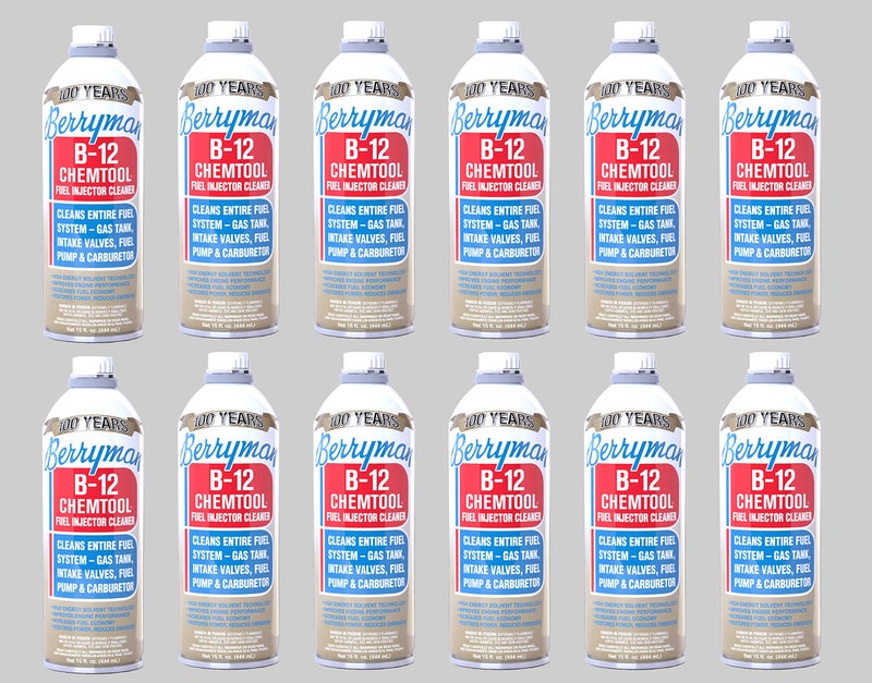 Berryman 011612PK B12 Chemtool CarburetorFuel Treatment and Injector Cleaner 15 oz Pack of 12