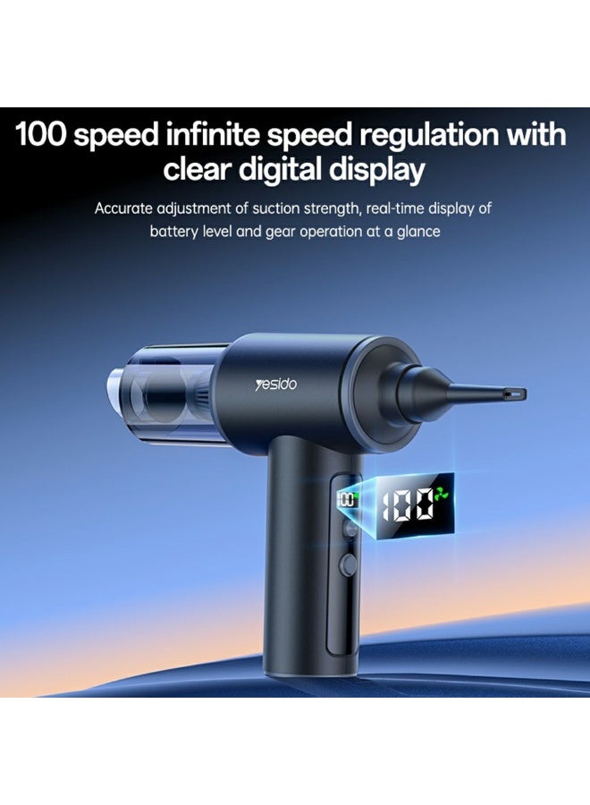 Yesido VC15 Cordless Car Vacuum Cleaner with LED Display 100 Speeds Adjustable 10000Pa - Image 3