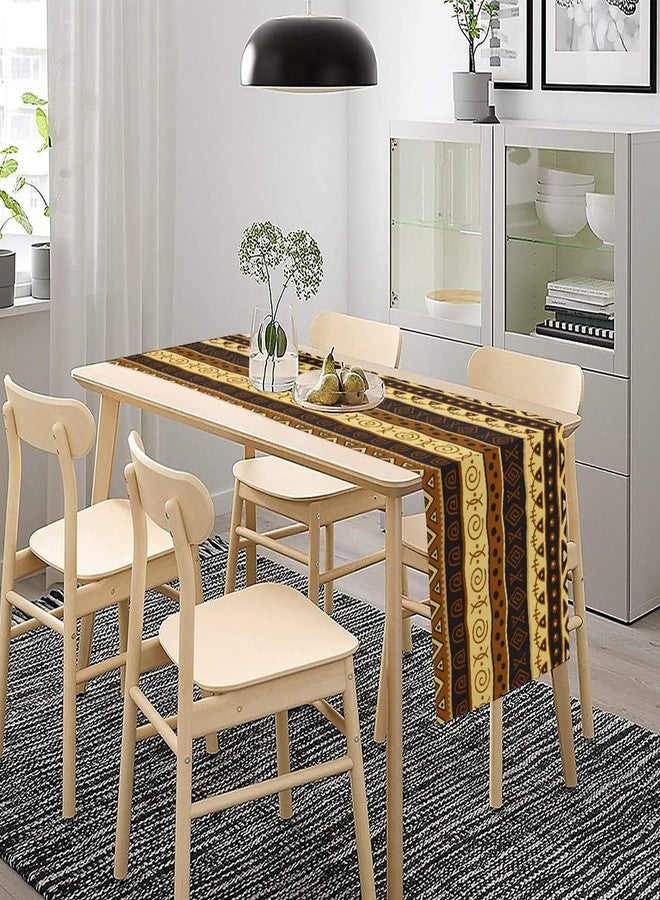 SENRUEGT African Tribal Table Runner, Retro Geometric Ethnic Abstract Folk Seasonal Table Runner Decor for Kitchen Farmhouse Home Holiday Parties 36X13inch - Image 3
