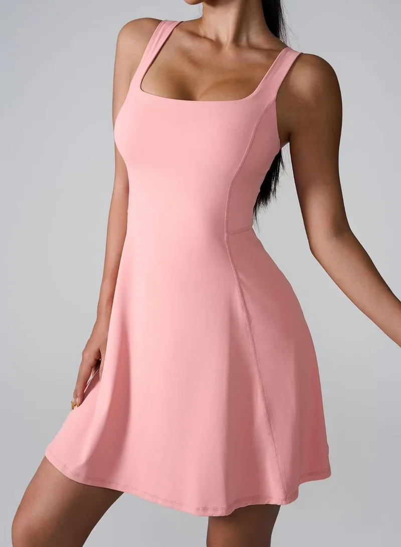 SVL SVL Sweet Swirl Dress with Inner Shorts Pink