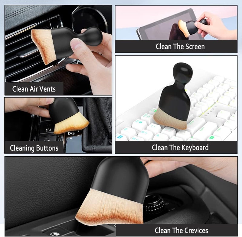 HAOBO 1Pcs Car Brush, Car Dust Brush, Car Interior Dusting Brush, Car Accessories Super Soft Car Dust Brush for Cleaning Car Interior or Exterior, Air Conditioning Vents, Leather, Computers - Image 5