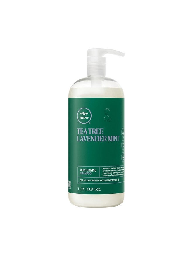Tea Tree Lavender Mint Moisturizing Shampoo, Hydrates + Soothes, For Coarse + Dry Hair, 33.8 fl. oz. - Image 1