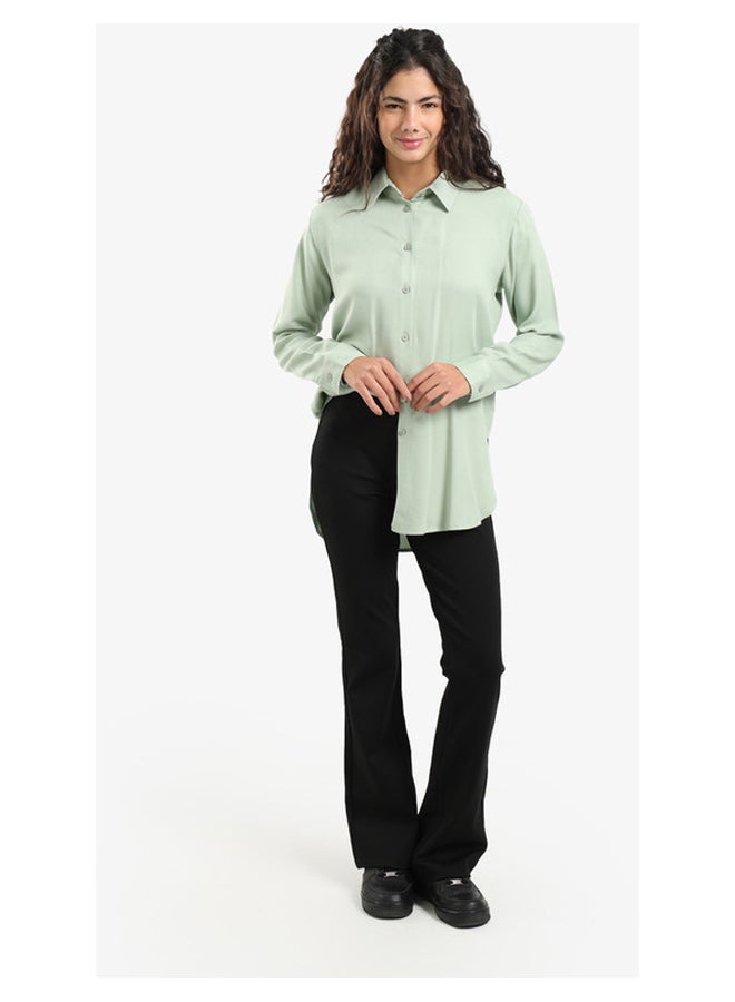 Carina Basic Round Hem Shirt - Image 1