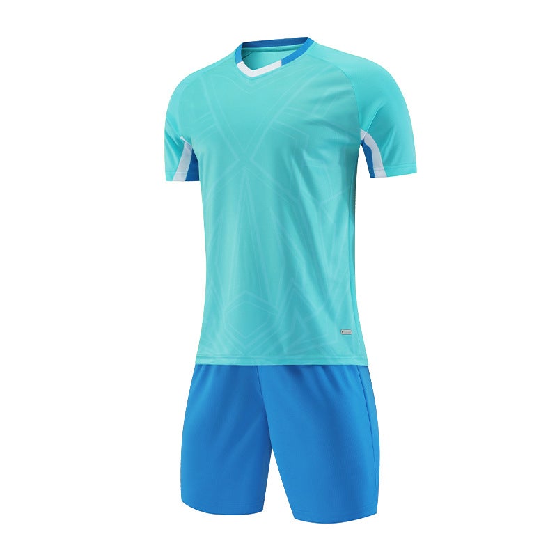 Football Uniforms, Sports Training Suits, Men'S And Women'S Adult And Kidsren'S Printed Light Plate Short-Sleeved Game Diy Jerseys - Image 1