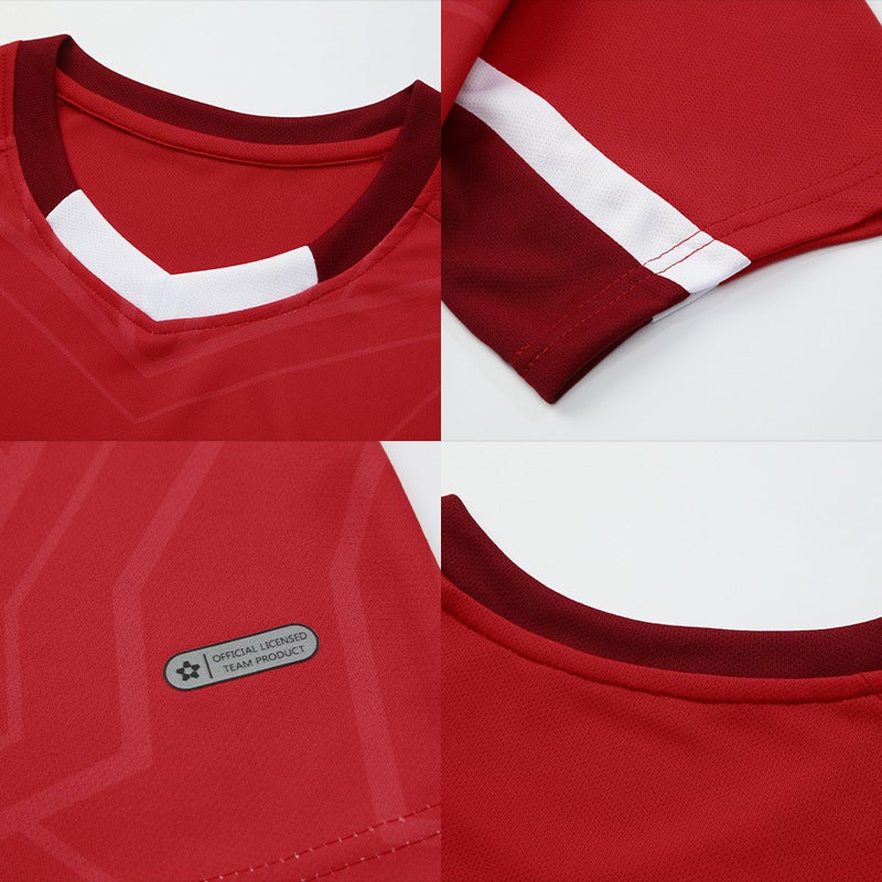Football Uniforms, Sports Training Suits, Men'S And Women'S Adult And Kidsren'S Printed Light Plate Short-Sleeved Game Diy Jerseys - Image 4