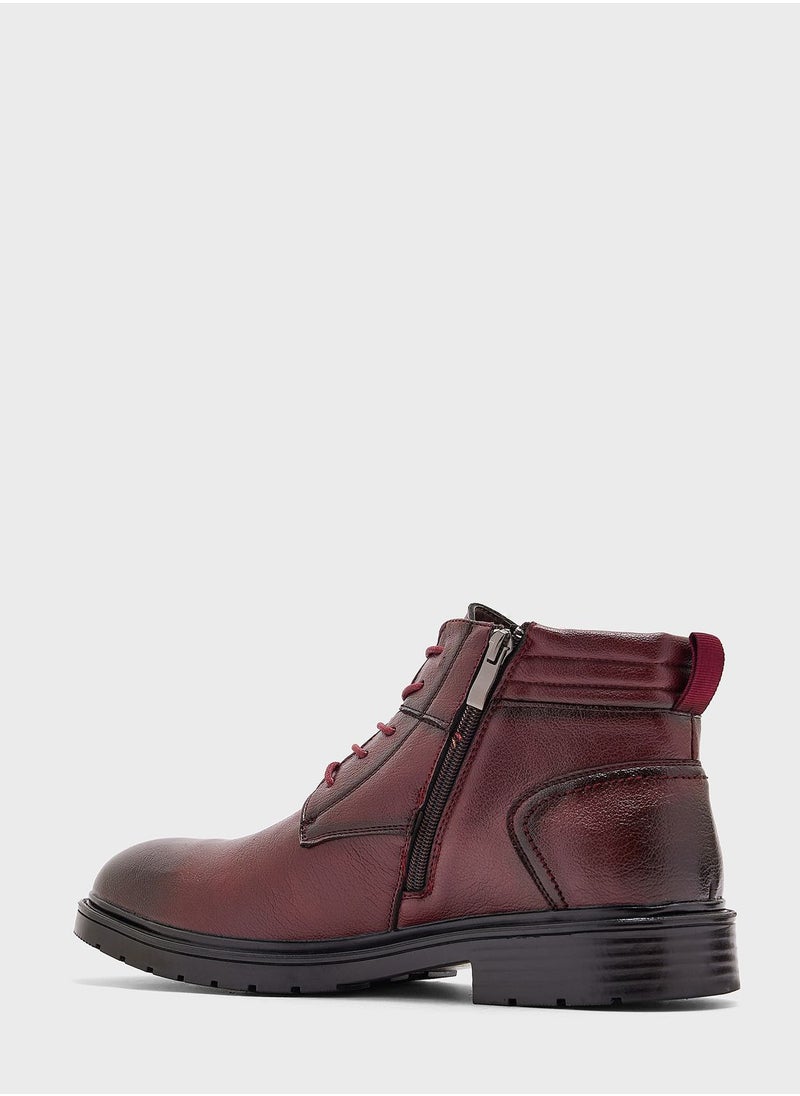 Robert Wood - Casual Lace Up Boots - Image 1