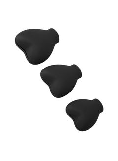 Brrnoo 3Pcs Makeup Brush Cover Protector, Silicone Brush Organizer Case For Makeup Storage And Makeup Bag, Dustproof Reusable Brush Holders For Travel (Black)  - Image 1