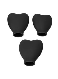 Brrnoo 3Pcs Makeup Brush Cover Protector, Silicone Brush Organizer Case For Makeup Storage And Makeup Bag, Dustproof Reusable Brush Holders For Travel (Black)  - Image 5