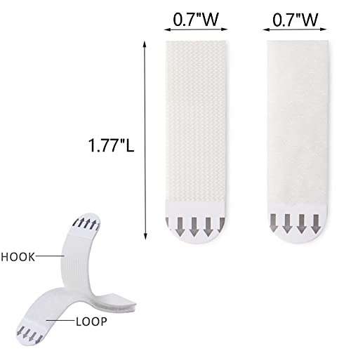 sankaragi 48 Pairs(96strips) Small Picture Hanging Strips Heavy Duty, Removable Hook and Loop Strips,Picture Hanging kit Damage Free, Picture Hangers Adhesive Strips Perfect for Wall Art Hanging - Image 2