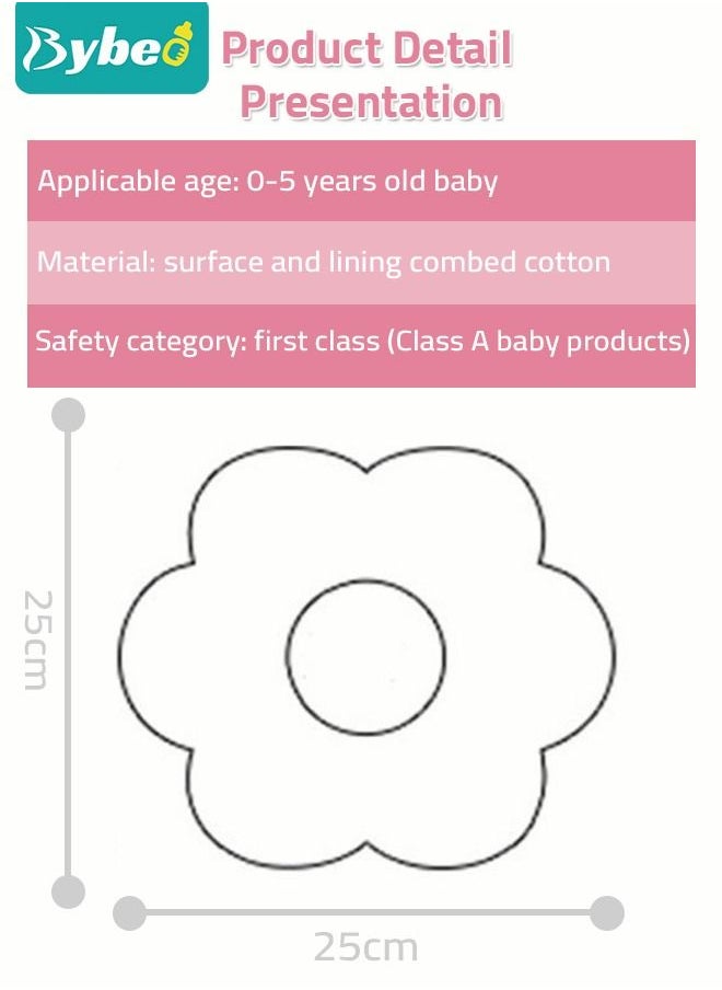 Bybeo - 5PCS Baby Petal Bibs, 360 Rotate Soft Bib for Feeding, Eating and Drooling - Image 1