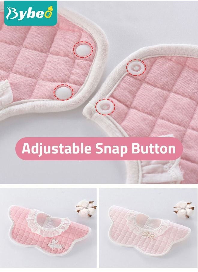 Bybeo - 5PCS Baby Petal Bibs, 360 Rotate Soft Bib for Feeding, Eating and Drooling - Image 1