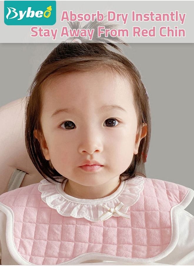Bybeo - 5PCS Baby Petal Bibs, 360 Rotate Soft Bib for Feeding, Eating and Drooling - Image 1