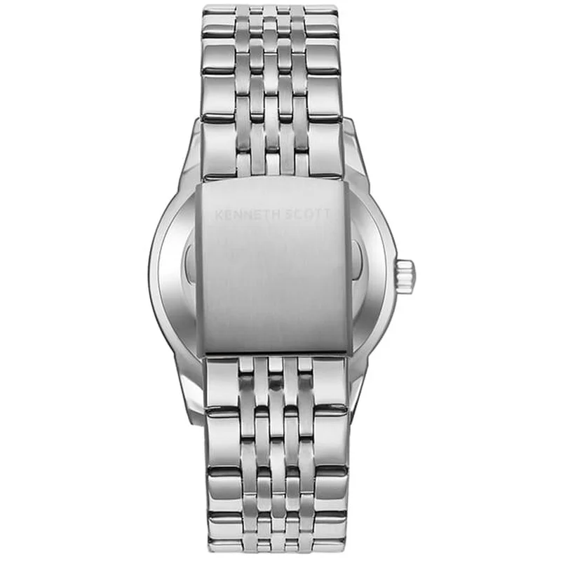 كينيث سكوت Men's Stainless Steel Analog Watch K23030-SBSB - 40x49 mm