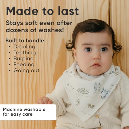 Copper Pearl Baby Bandana Drool Bibs for Drooling and Teething 4 Pack Gift Set "Tatooine™" by Copper Pearl - Image 3