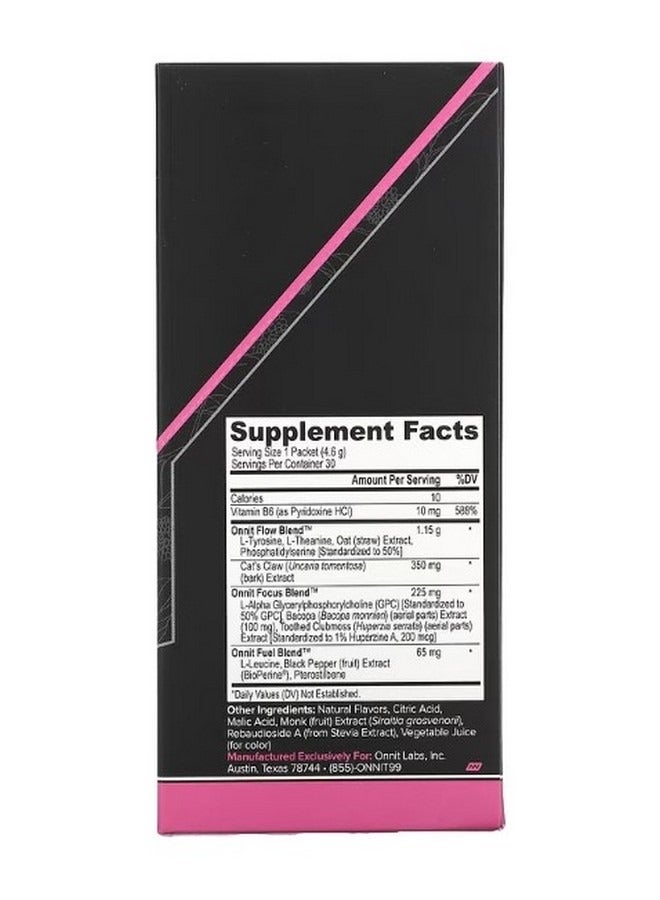 Onnit AlphaBRAIN Instant Memory and Focus Blackberry Lemonade  30 Packets 0.16 oz 4.6 g Each - Image 2