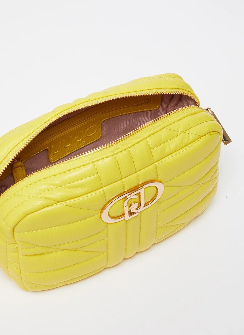 Liu Jo Yellow quilted crossbody bag