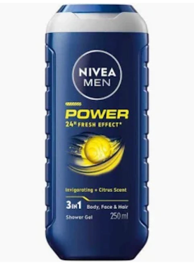 Nivea Men Shower Gel Power Invigorating+Citrus Infusion 250ml