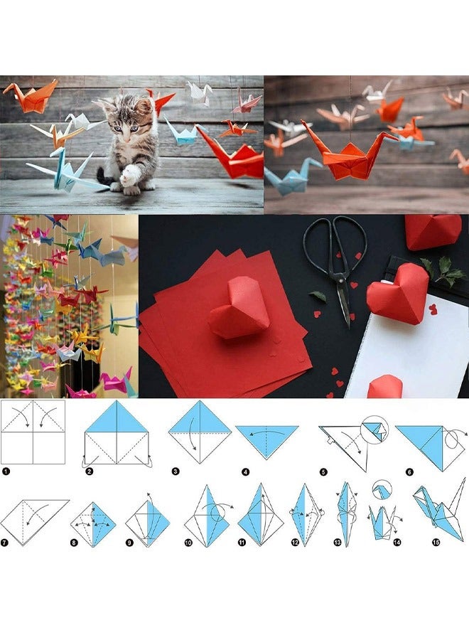Generic 150 Sheets of Double-sided Paper Origami Paper in 50 Bright colors Origami Paper for Children's Handmade arts and Crafts Projects (15 x 15 cm) - Image 4