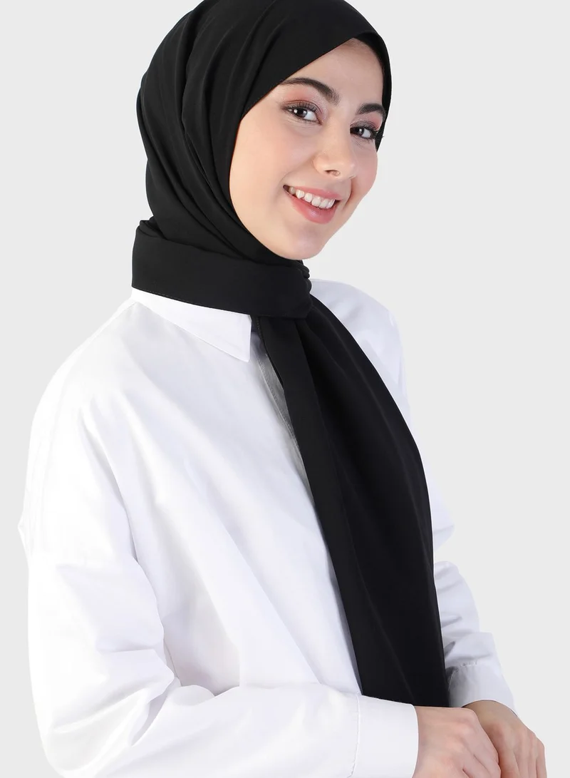 Tuva Shawl by Modanisa Plain Crepe Shawl