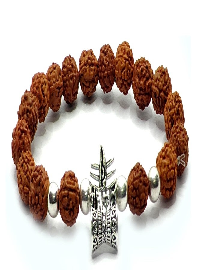 ASTROGHAR Shiv Ji Mahakaal Lucky Charm Rudraksh Protection And Peace Bracelet For Men And Women - Image 2