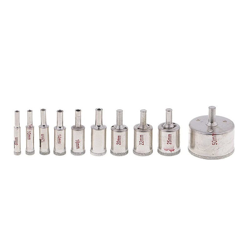 uptodateproducts أبتوديت برودكتس 10x مناشير الماس لقطع البلاط والسيراميك والبورسلين والزجاج 8mm50mm - Image 3