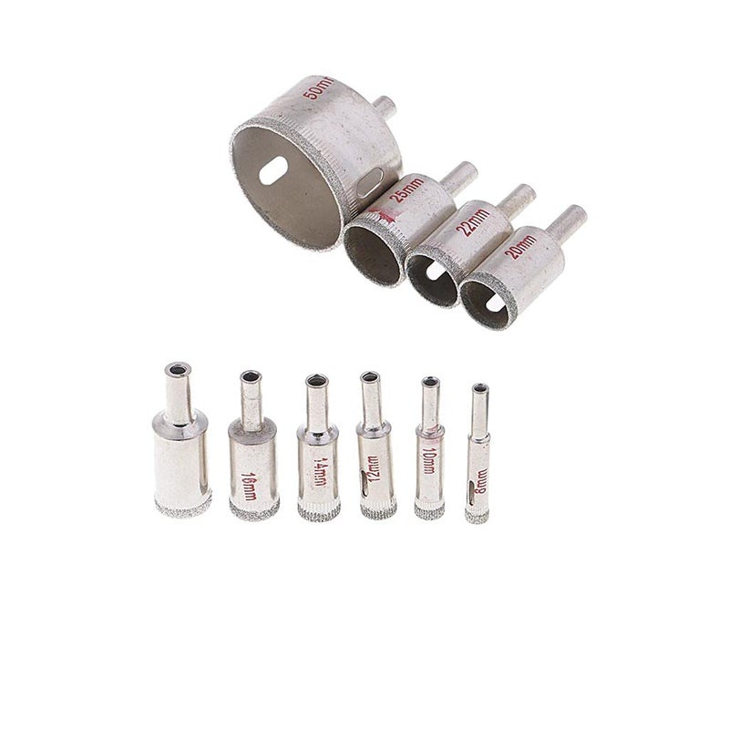 uptodateproducts أبتوديت برودكتس 10x مناشير الماس لقطع البلاط والسيراميك والبورسلين والزجاج 8mm50mm - Image 1