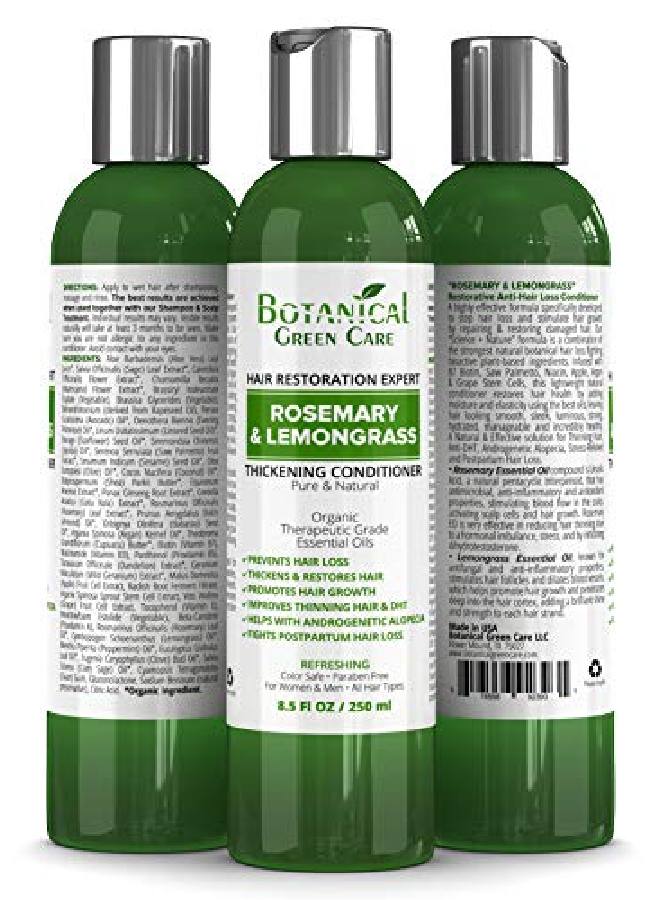 botanical green care Hair Growth Antihair Loss Conditioner “Rosemary & Lemongrass”. Alopecia Prevention And Dht Blocker. Doctor Developed. New 2018 Formula!  - Image 3
