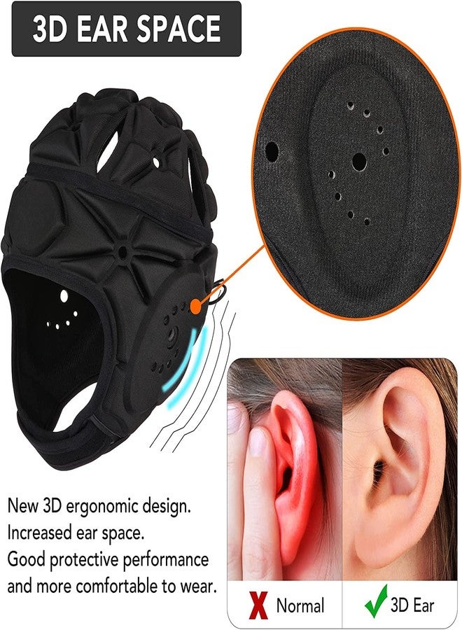 Ndola Mens Sport Goalkeeper Adjustable Soccer Goalie Helmet Head Protector Support Pack - 1 - Image 5