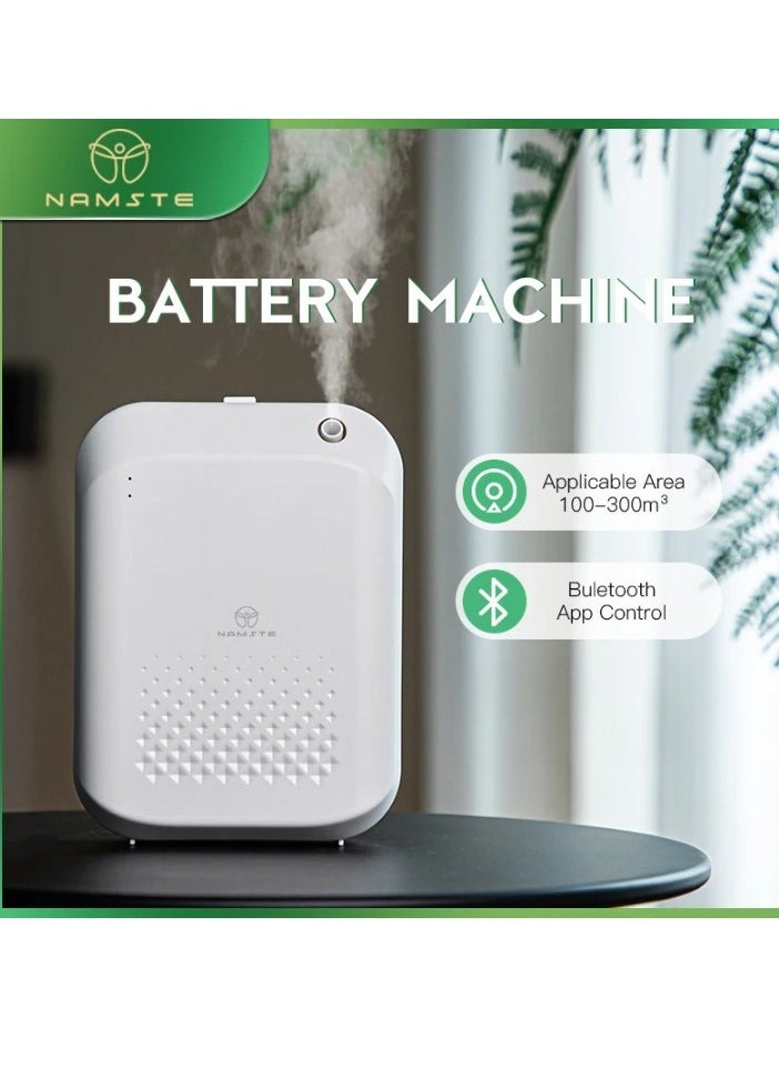 NAMSTE - Aromatic Oil Diffuser, Portable Electric Home Air Freshener, Multi Level Fragrance Machine With Remote Control, Intelligent Bluetooth Essential Oil Diffuser For Home Office, (1pc Black) - Image 1