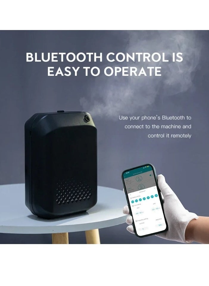 NAMSTE - Aromatic Oil Diffuser, Portable Electric Home Air Freshener, Multi Level Fragrance Machine With Remote Control, Intelligent Bluetooth Essential Oil Diffuser For Home Office, (1pc Black) - Image 1
