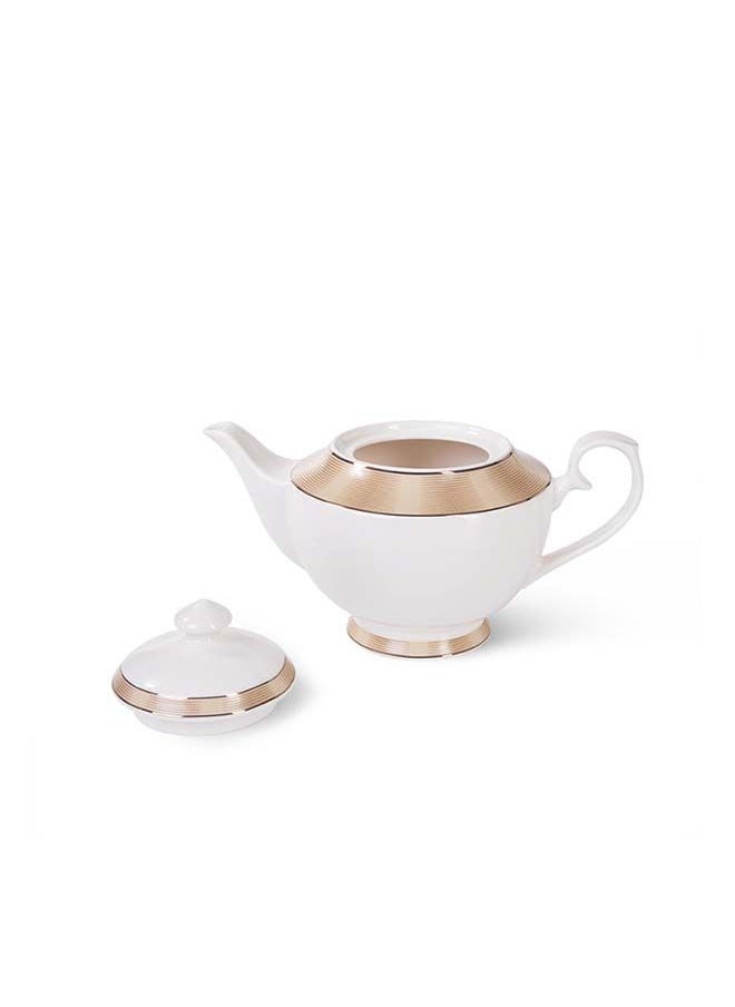 Fissman Teapot Versailles Series Porcelain Kettle, For Blooming and Loose Leaf Tea Maker, Dishwasher Safe, For Tea Lover 1350ml  - Image 3