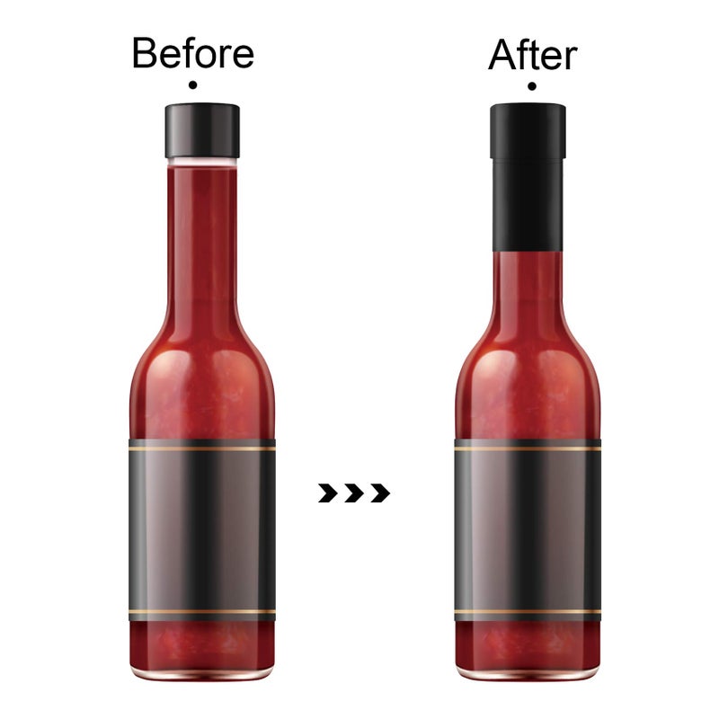 Morepack Black Shrink Bands, 65x60 mm 200 Pieces Heat Shrink Wrap Sealer for Bottles [Compatible Diameter Range: 1 1/4â€ â€“ 1 1/2â€] - Image 3