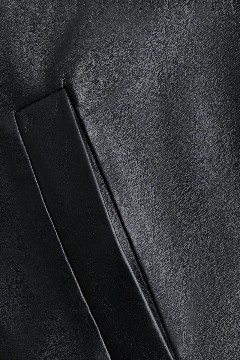 H&M  Oversized leather anorak for Women | Best Price UAE