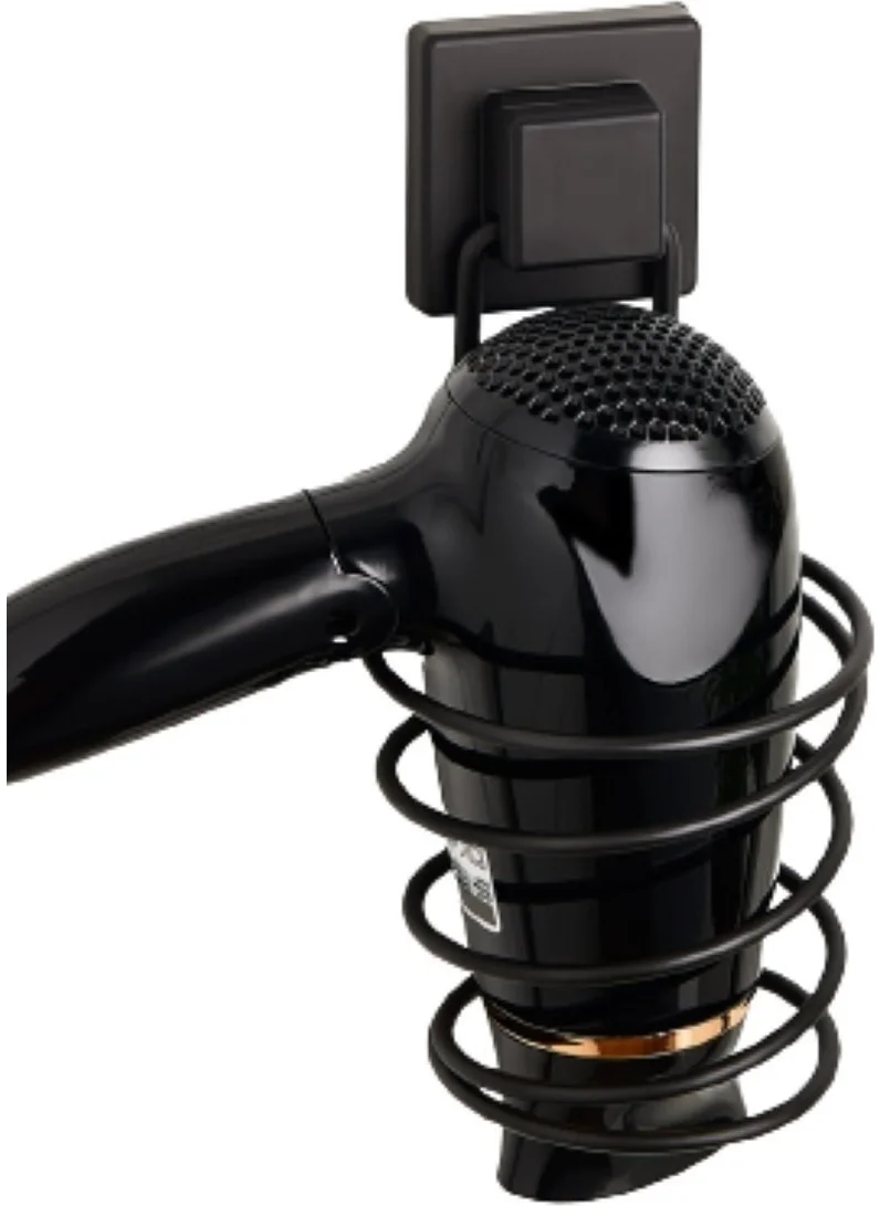 BarkoFix Blow Dryer Hanger Adhesive Hair Dryer Hanger, Matte Black Blow Dryer, Blow Dryer Hanger,