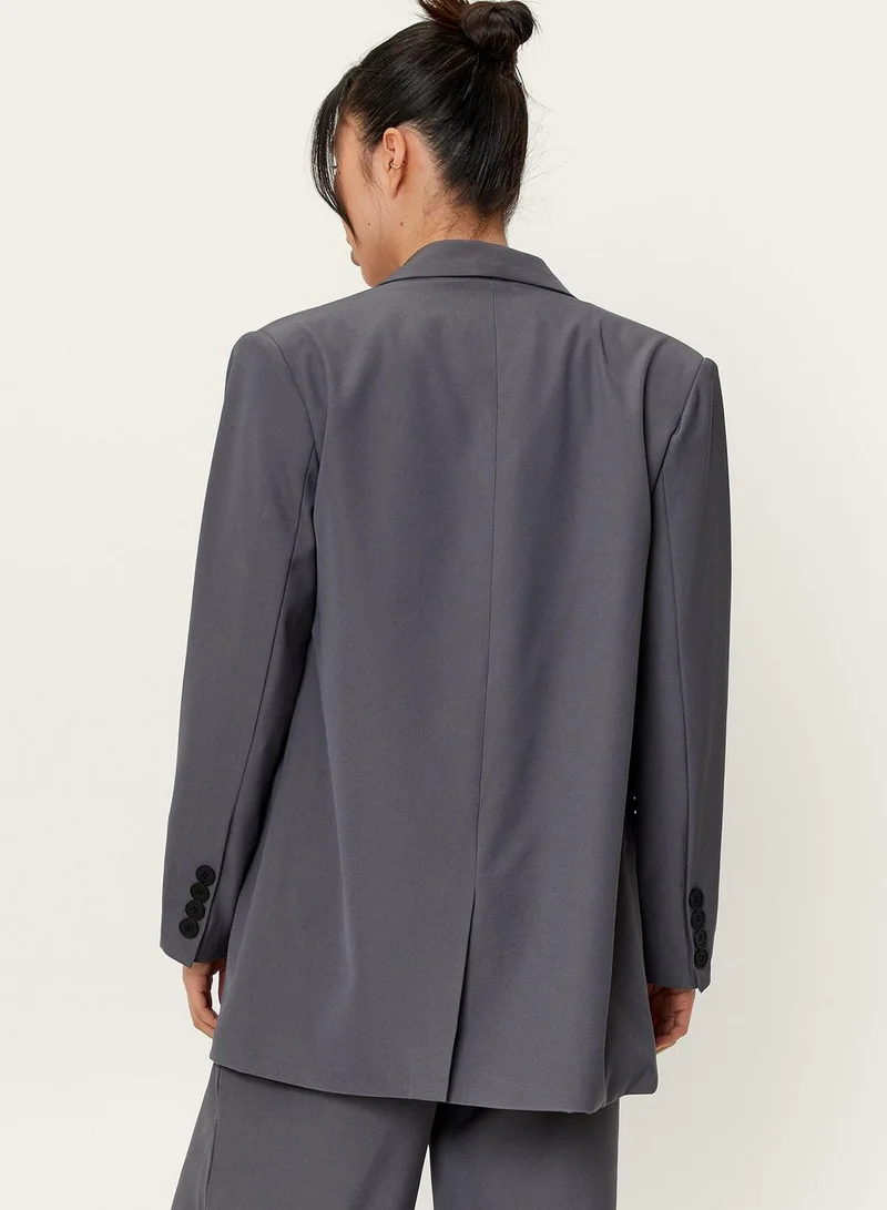 NASTY GAL Oversized Double Breasted Blazer