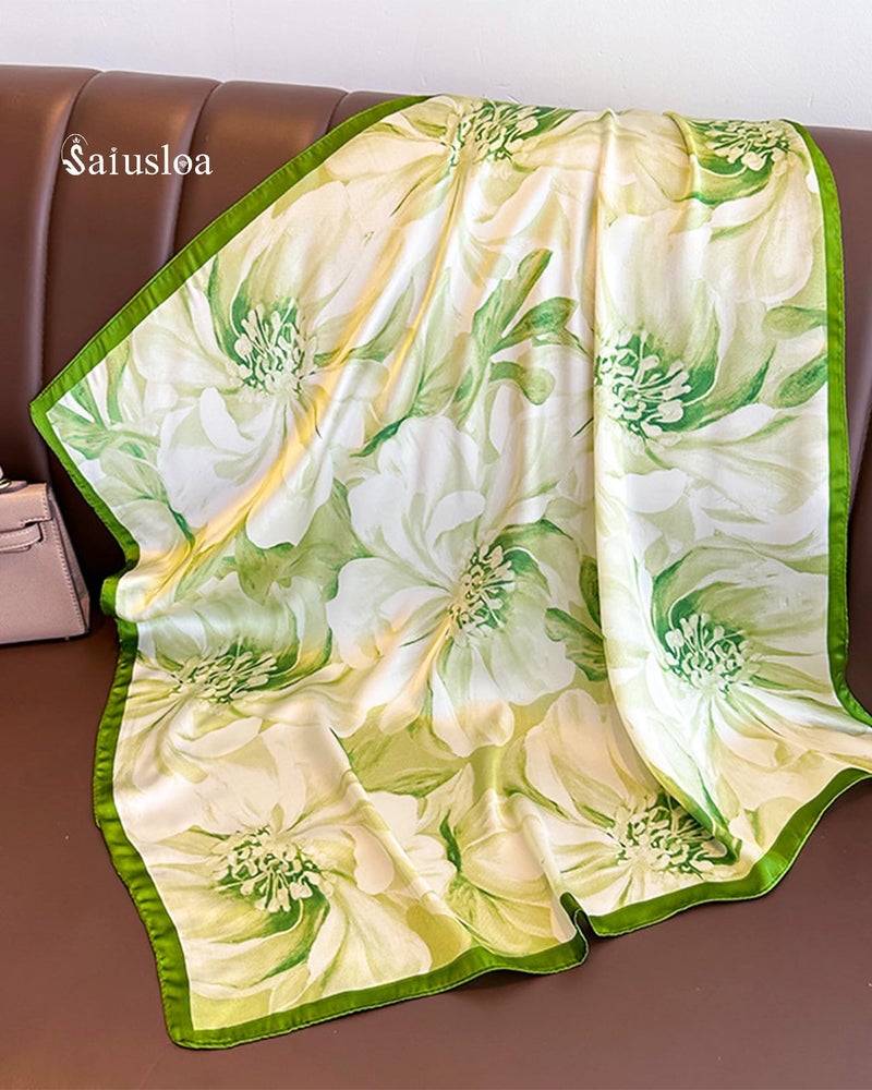 Saiusloa Neck Scarf For Womens Silky Head Scarves Hair Bandanas Square Scarf Fashion Accessories lightweight 27.5 * 27.5inch-37 - Image 2