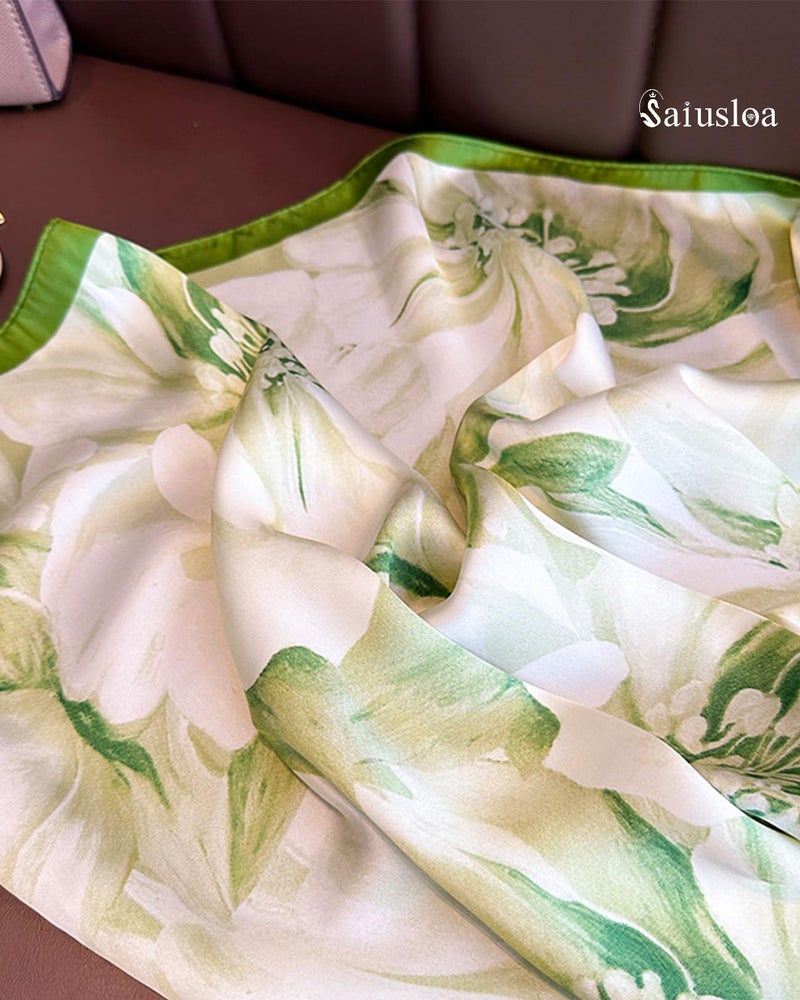 Saiusloa Neck Scarf For Womens Silky Head Scarves Hair Bandanas Square Scarf Fashion Accessories lightweight 27.5 * 27.5inch-37 - Image 5