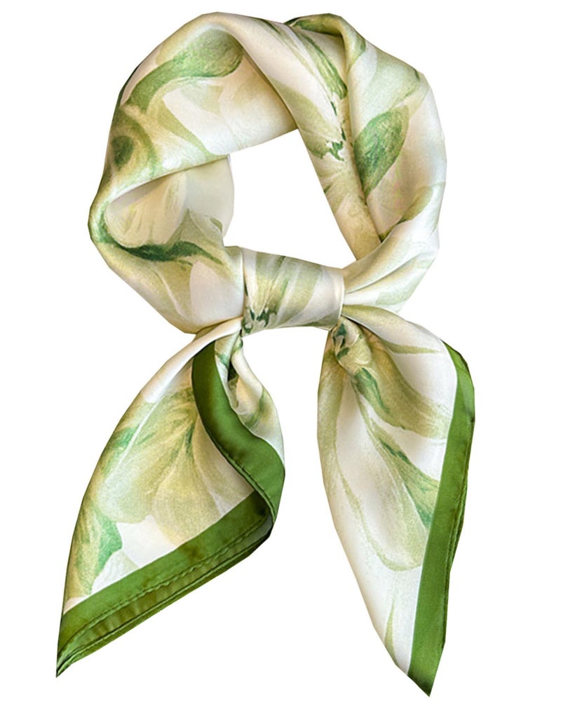 Saiusloa Neck Scarf For Womens Silky Head Scarves Hair Bandanas Square Scarf Fashion Accessories lightweight 27.5 * 27.5inch-37 - Image 1