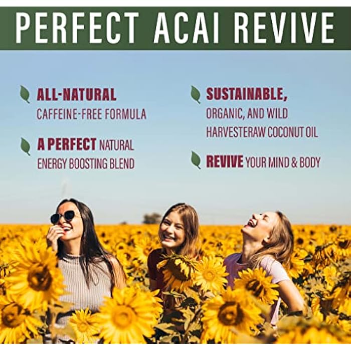 Perfect Supplements – Perfect Acai Revive – 180 Capsules – Organic Acai, Cordyceps, Grape Seed Extract & Rhodiola Rosea - Image 3