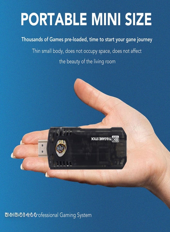 X8 dual-system high-definition game console game stick with 2.4G doubles game handle support TV Android system X8-64G - Image 5
