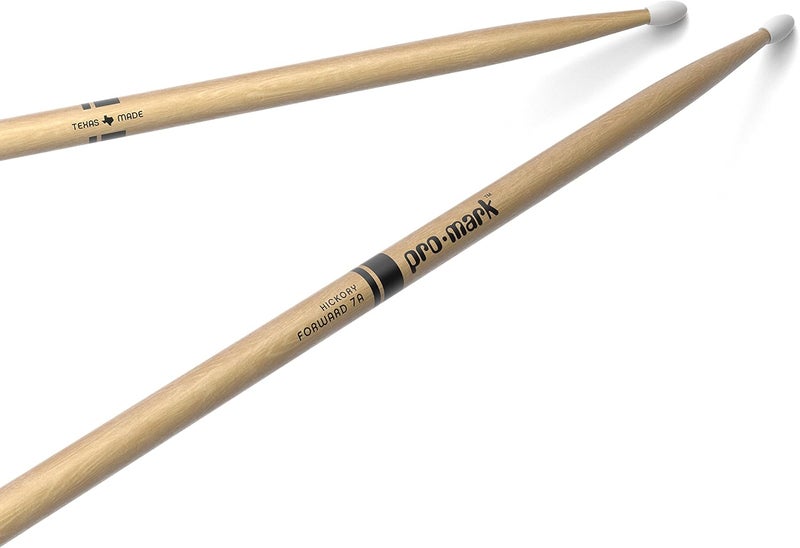 ProMark Hickory 7A Nylon Tip Drumsticks - Image 1