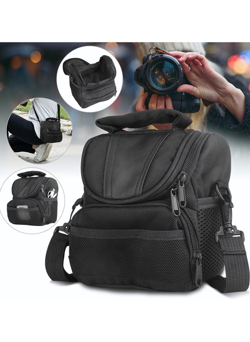 Compact Camera Bag Case, Shockproof Protective Camera Crossbody Shoulder Bag Compatible for Nikon Canon Sony DSLR, Minimalist Camera Accessories Pack for Business, Travel, School  - Image 1