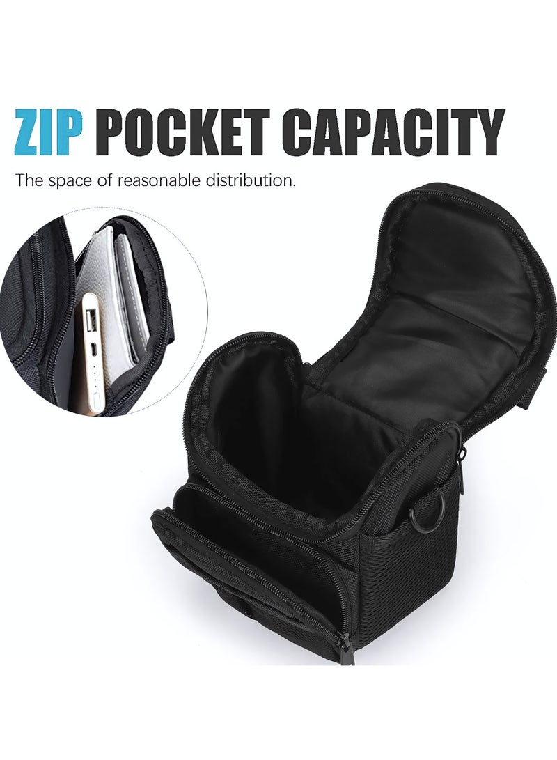 Compact Camera Bag Case, Shockproof Protective Camera Crossbody Shoulder Bag Compatible for Nikon Canon Sony DSLR, Minimalist Camera Accessories Pack for Business, Travel, School  - Image 2
