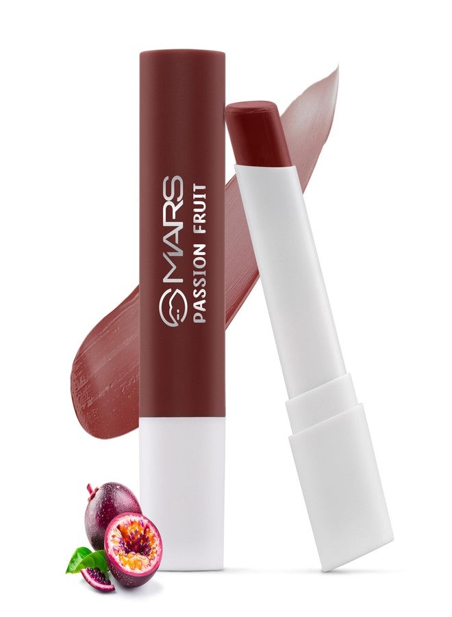 MARS Aqua Splash Tinted Lip Balm Enriched with Shea Butter, Jojoba Oil, Vitamin-E & Cocoa Extract | Repair Chapped Lips | Non-Sticky, Moisturising & Nourishing | (3.0gm) (01-PASSION FRUIT) - Image 1