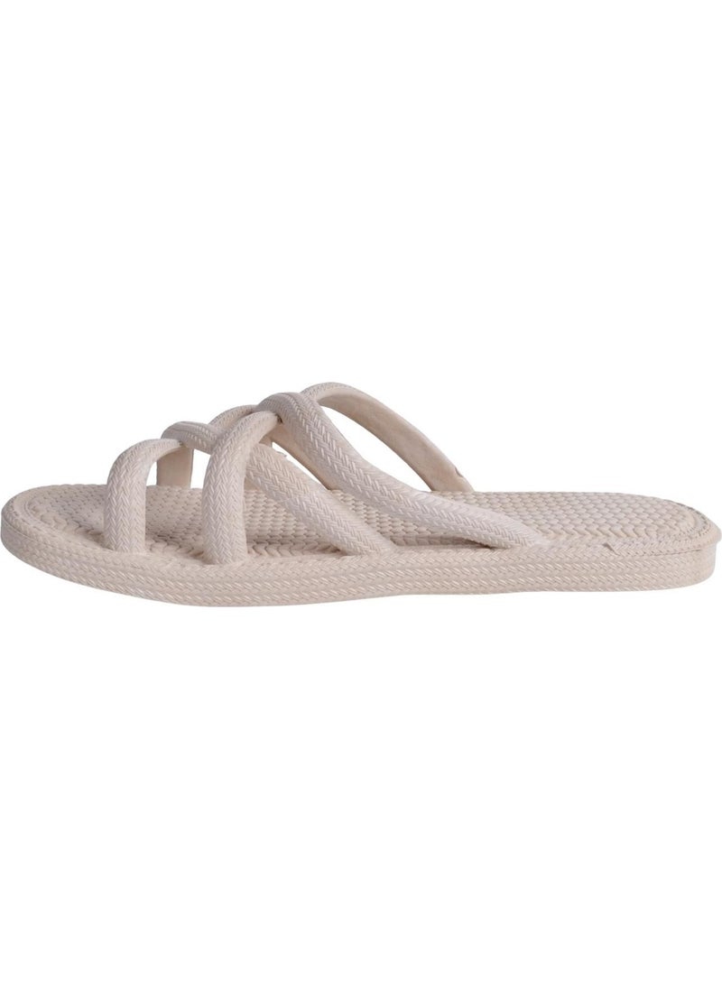 Gezer - Beige 12494 Women's Slippers - Image 1