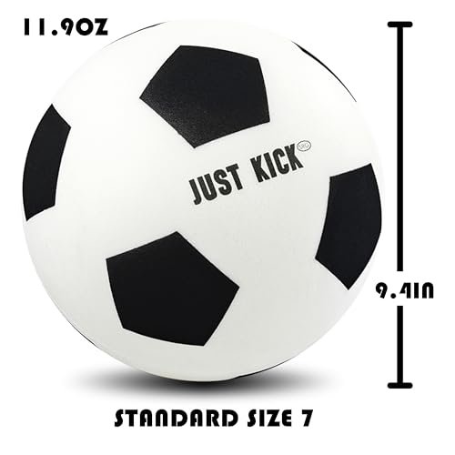 SRG Quiet Foam Soccer Ball Size 7 – Advanced Indoor Training Ball, Soft Lightweight Quiet Ball for Footwork & Dribbling, Noise-Free Premium Box Gift for Home Practice - Image 3